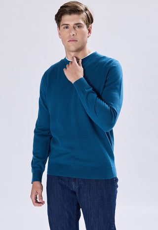Maglia Girocollo Misto Lana