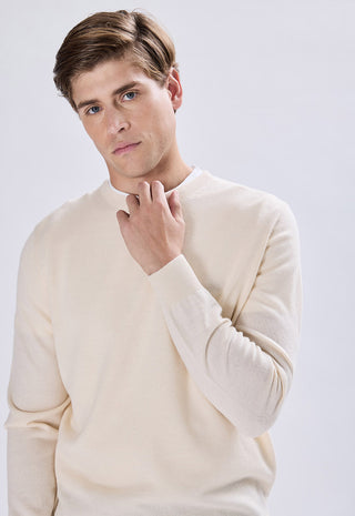 Maglia Girocollo Misto Lana