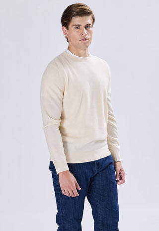 Maglia Girocollo Misto Lana