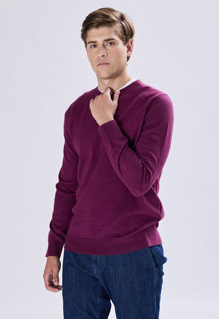 Maglia Girocollo Misto Lana