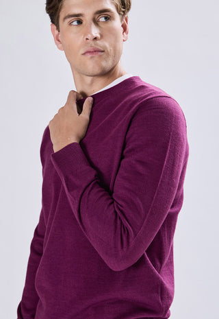Maglia Girocollo Misto Lana