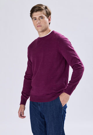Maglia Girocollo Misto Lana