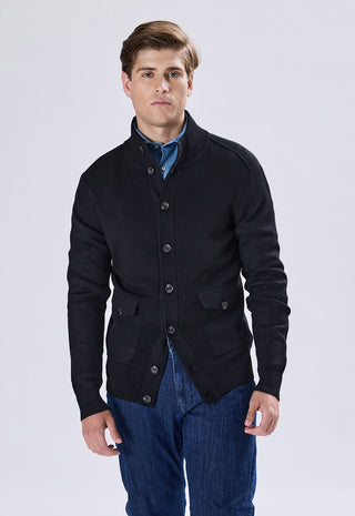 Maglia Cardigan Collo Alto