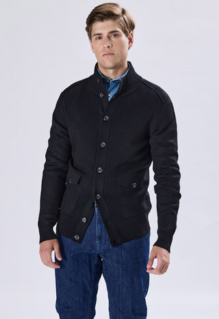 Maglia Cardigan Collo Alto
