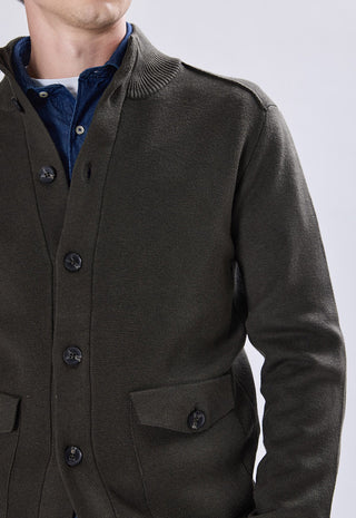 Maglia Cardigan Collo Alto
