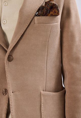 Blazer Monopetto in Velluto a Coste