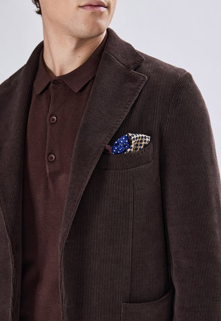 Blazer Monopetto in Velluto a Coste