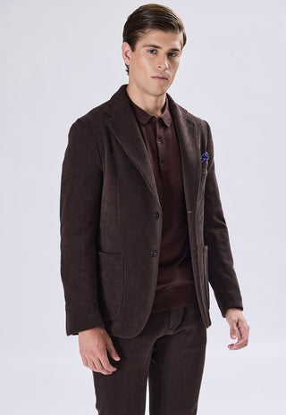 Blazer Monopetto in Velluto a Coste