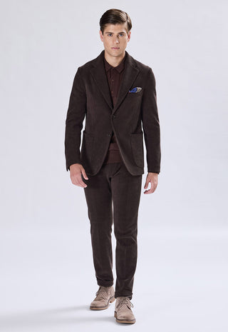 Blazer Monopetto in Velluto a Coste