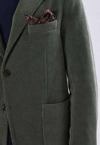 Blazer Monopetto in Velluto a Coste