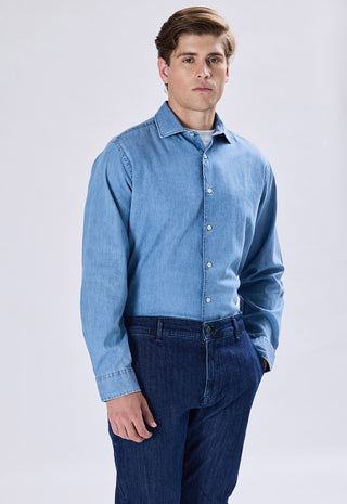 Camicia in Denim Regular Fit