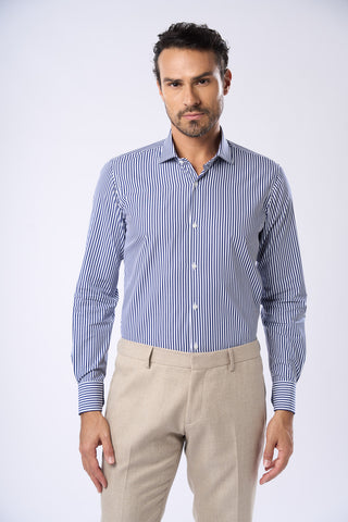 Camicia a Righe Slim Fit
