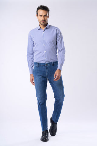 Camicia a Righe Slim Fit