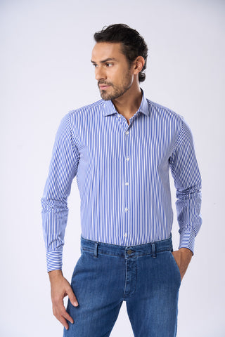 Camicia a Righe Slim Fit