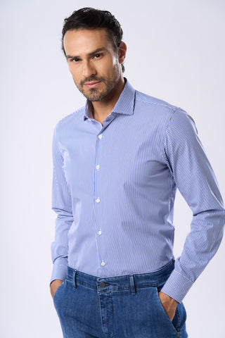 Camicia a Righe Regular Fit