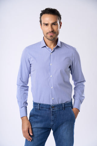 Camicia a Righe Regular Fit