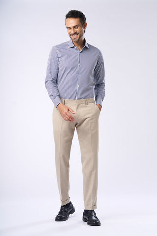 Camicia Pattern a Righe Regular Fit|Colore:Blu