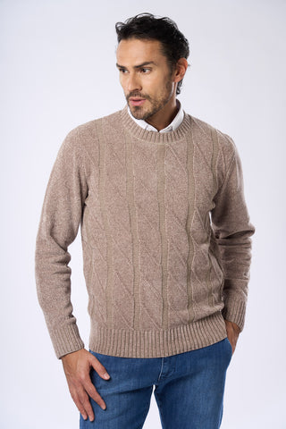 Maglia Girocollo in Ciniglia|Colore:Mou