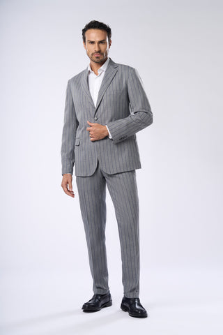 Abito Gessato|Colore:Gr medio