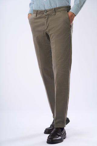 Slim Fit Satin Chino Trousers