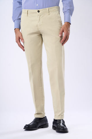 Slim Fit Satin Chino Trousers