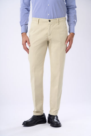 Slim Fit Satin Chino Trousers