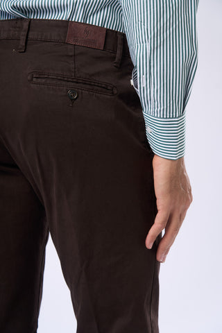 Slim Fit Satin Chino Trousers