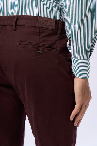 Slim Fit Satin Chino Trousers
