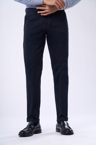 Slim Fit Satin Chino Trousers