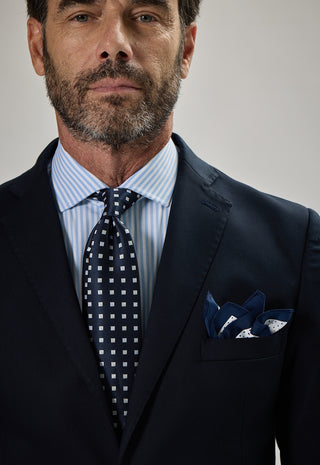 Abito Classico Monopetto Lana Pettinata Compatta