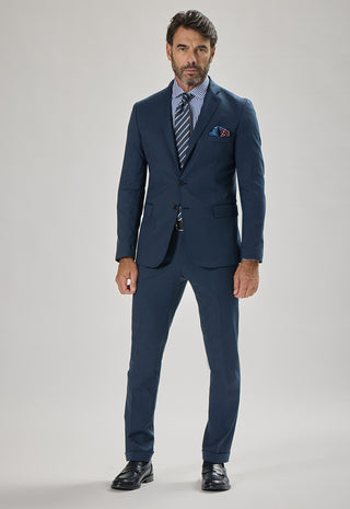 Abito Classico Monopetto Lana Pettinata Compatta