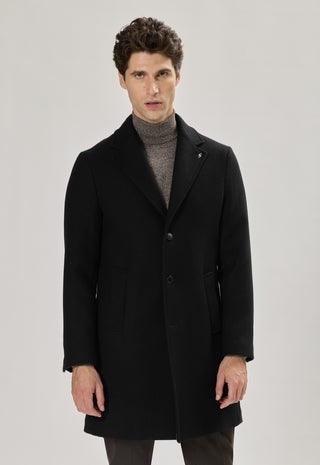 Cappotto Monopetto|Colore:Nero