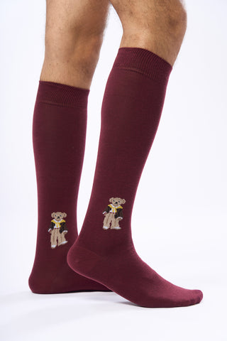 Calza Lunga Teddy|Colore:Bordeaux