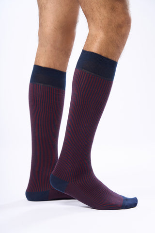 Calza Lunga in Caldo Cotone|Colore:Blu