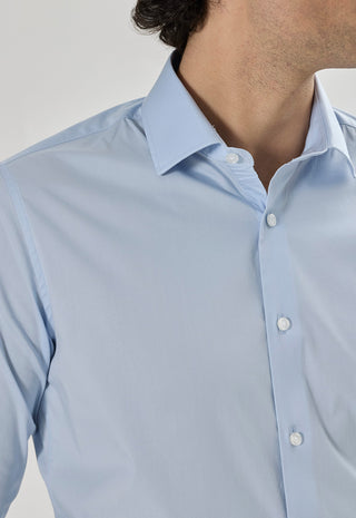 Camicia in Popeline Regular Fit|Colore:Celeste 1