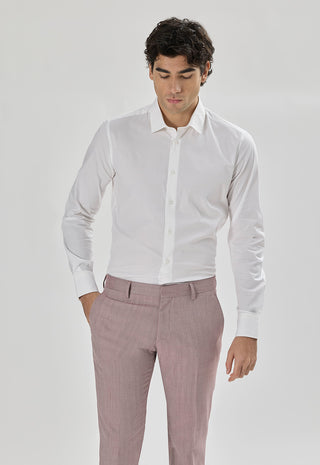 Camicia in Popeline Regular Fit|Colore:Bianco