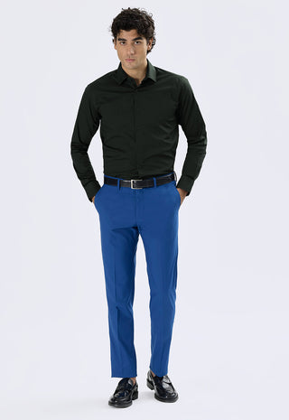 Camicia in Popeline Regular Fit|Colore:Verde