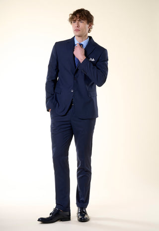 Abito Slim Fit Micro Texture|Colore:Blu